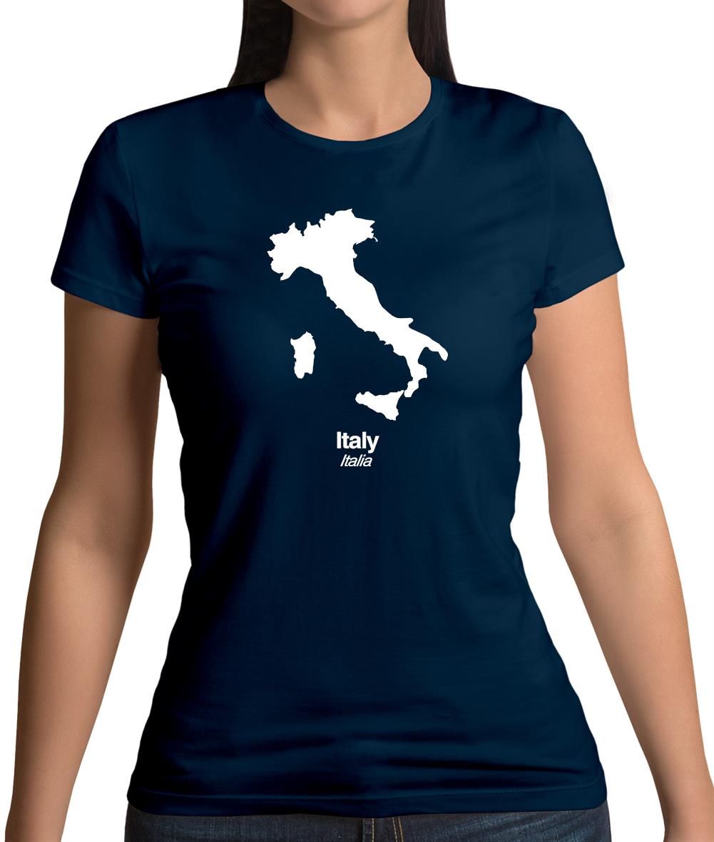 Italy Silhouette Womens T-Shirt Italy Silhouette Womens T-Shirt