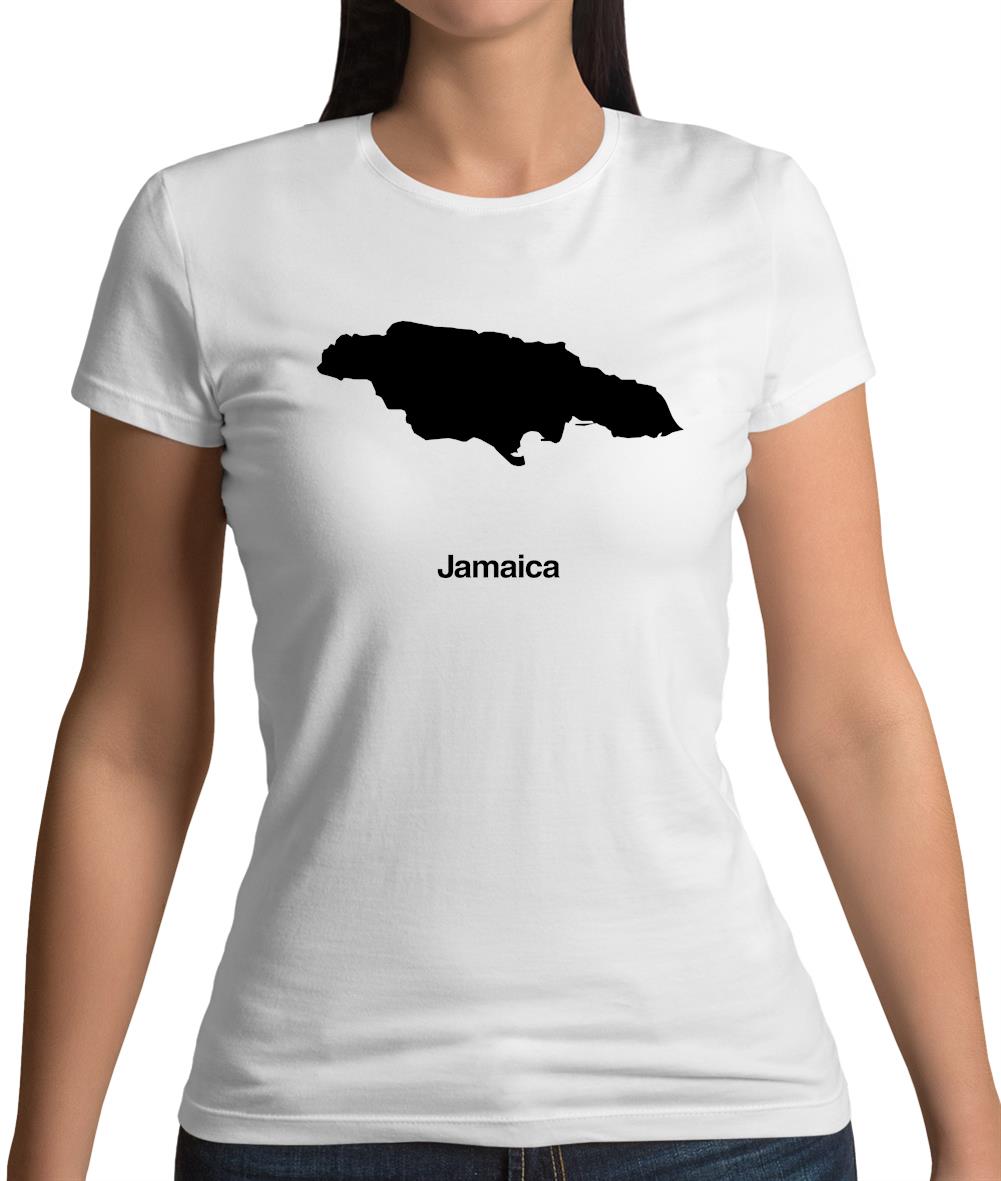 Jamaica Silhouette Womens T-Shirt Jamaica Silhouette Womens T-Shirt