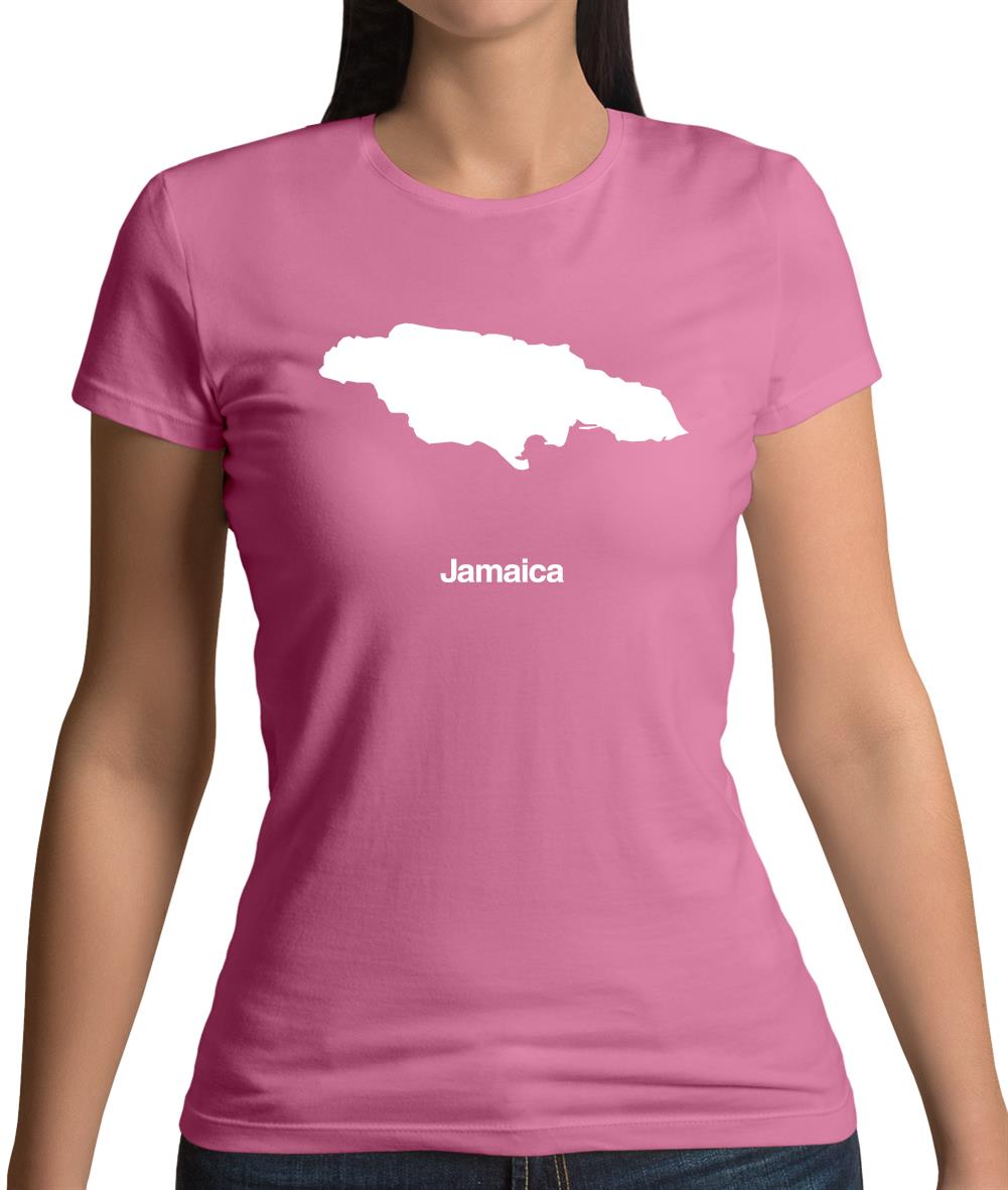 Jamaica Silhouette Womens T-Shirt Jamaica Silhouette Womens T-Shirt