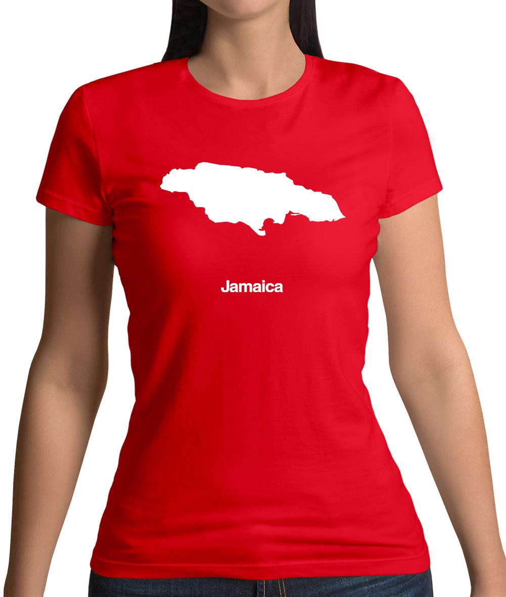 Jamaica Silhouette Womens T-Shirt Jamaica Silhouette Womens T-Shirt