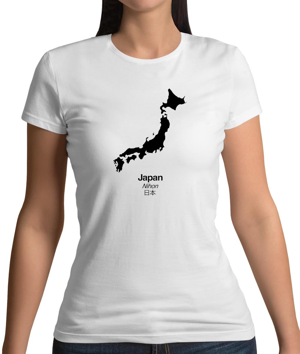 Japan Silhouette Womens T-Shirt Japan Silhouette Womens T-Shirt