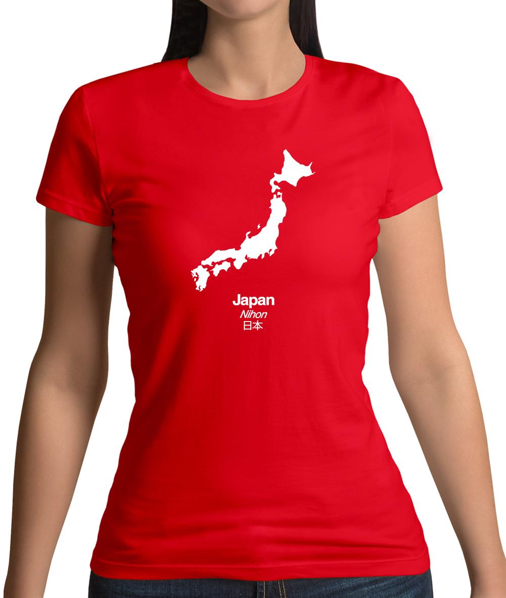 Japan Silhouette Womens T-Shirt Japan Silhouette Womens T-Shirt