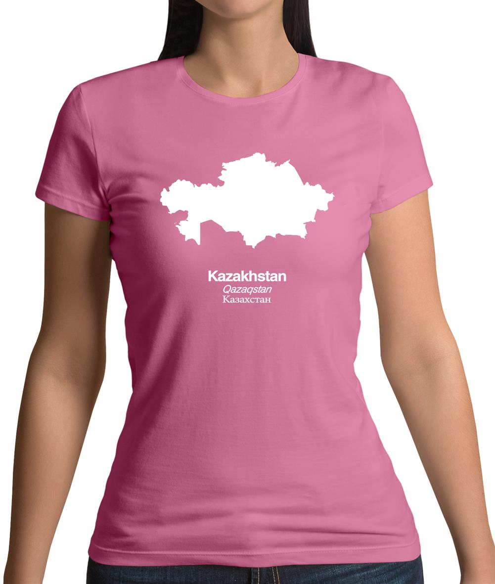 Kazakhstan Silhouette Womens T-Shirt Kazakhstan Silhouette Womens T-Shirt