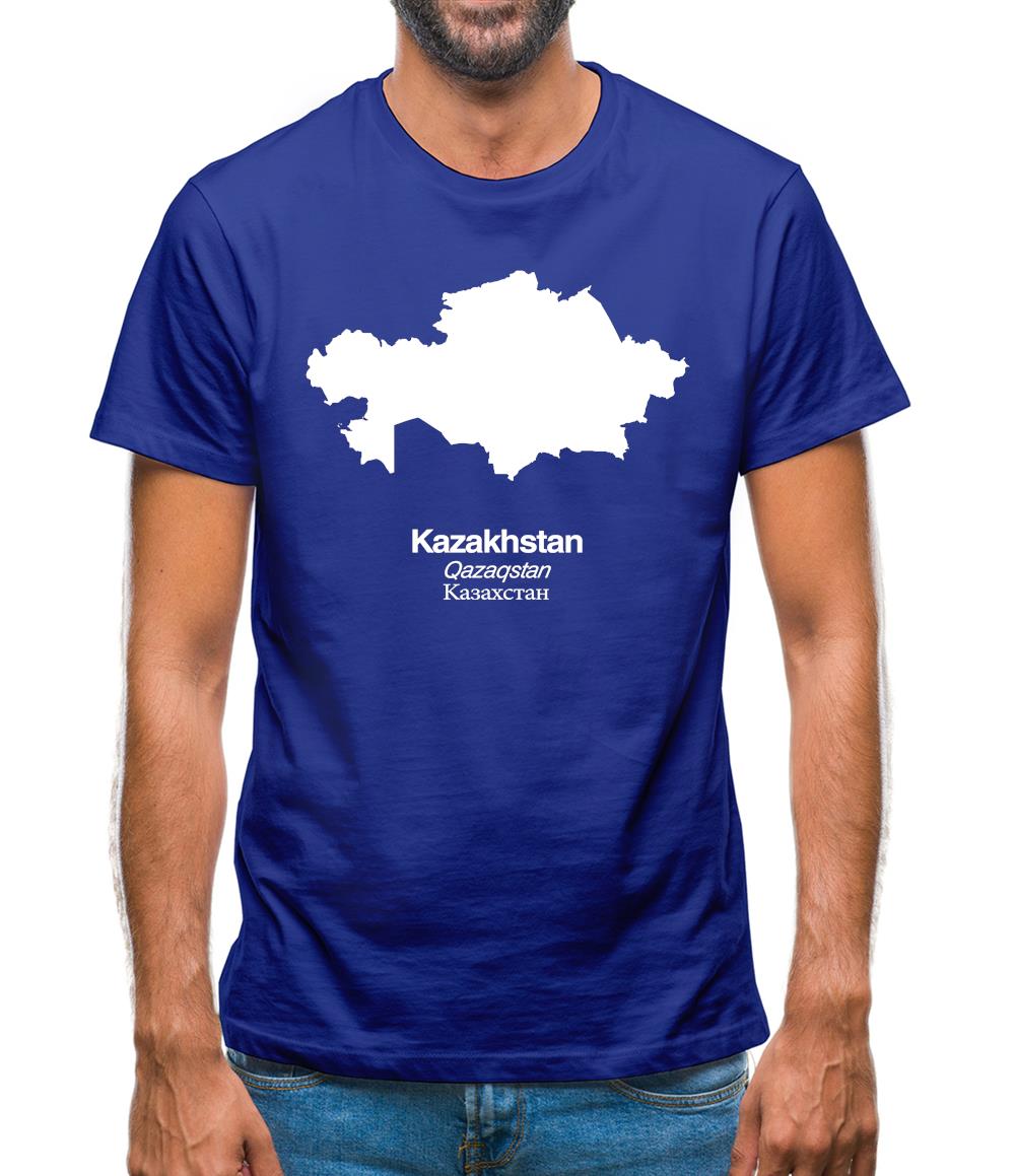 Kazakhstan Silhouette Mens T-Shirt Kazakhstan Silhouette Mens T-Shirt