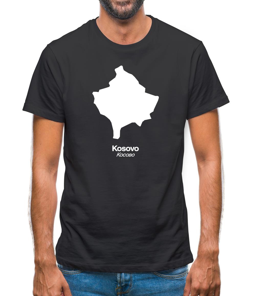 Kosovo Silhouette Mens T-Shirt Kosovo Silhouette Mens T-Shirt