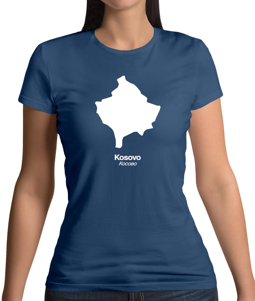 Kosovo Silhouette Womens T-Shirt Kosovo Silhouette Womens T-Shirt