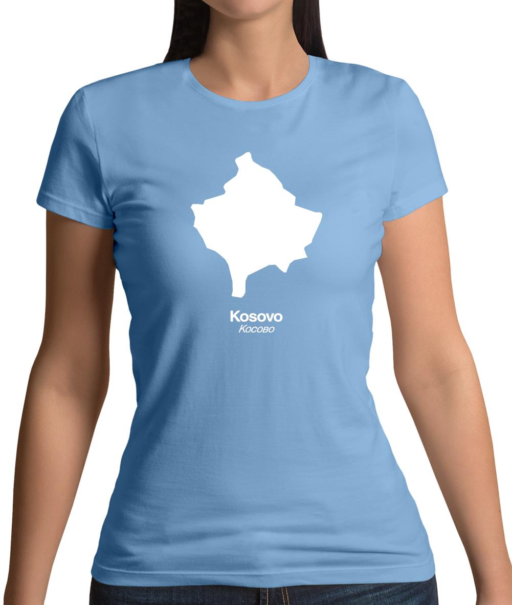 Kosovo Silhouette Womens T-Shirt Kosovo Silhouette Womens T-Shirt