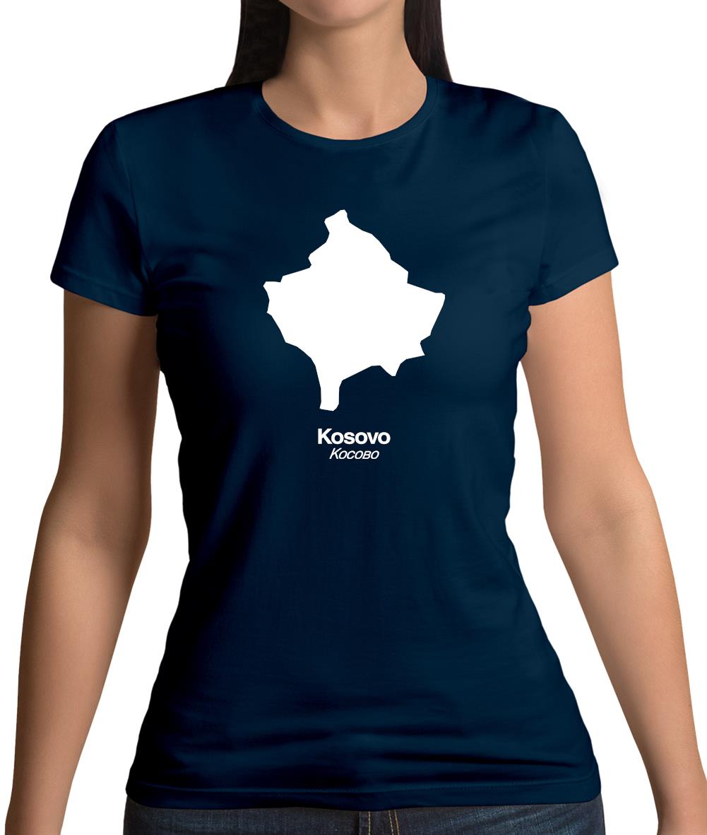 Kosovo Silhouette Womens T-Shirt Kosovo Silhouette Womens T-Shirt