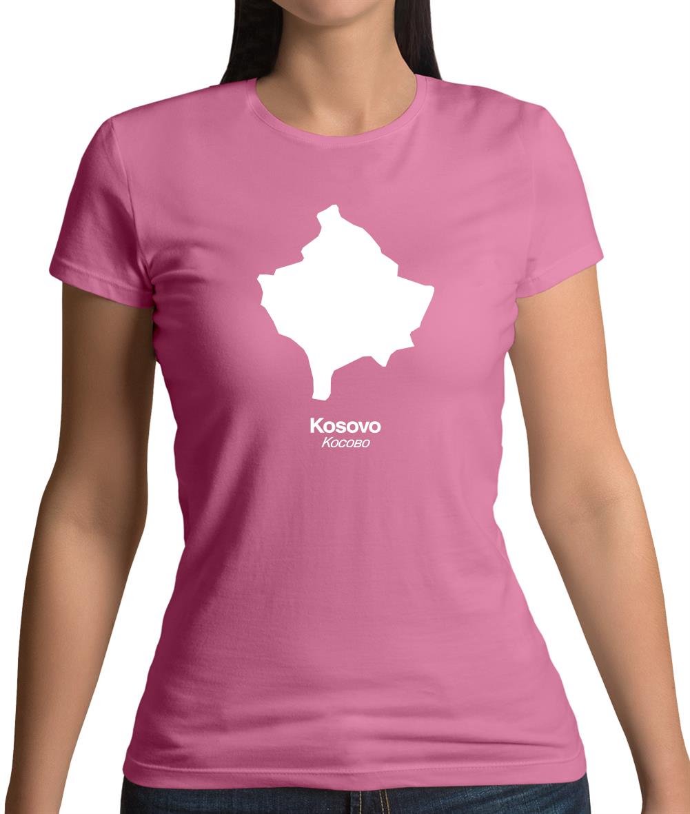 Kosovo Silhouette Womens T-Shirt Kosovo Silhouette Womens T-Shirt