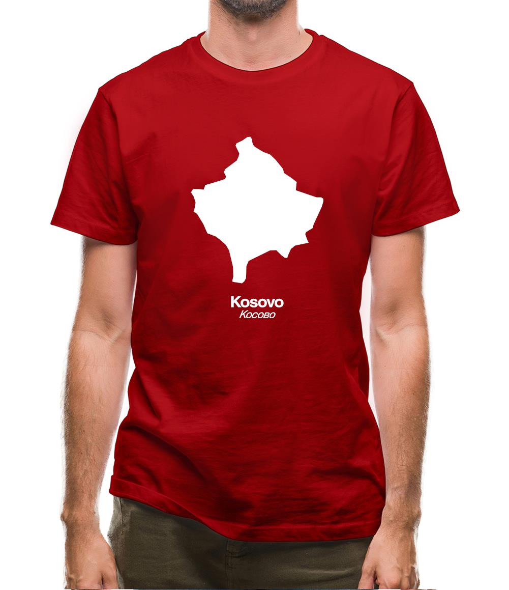 Kosovo Silhouette Mens T-Shirt Kosovo Silhouette Mens T-Shirt