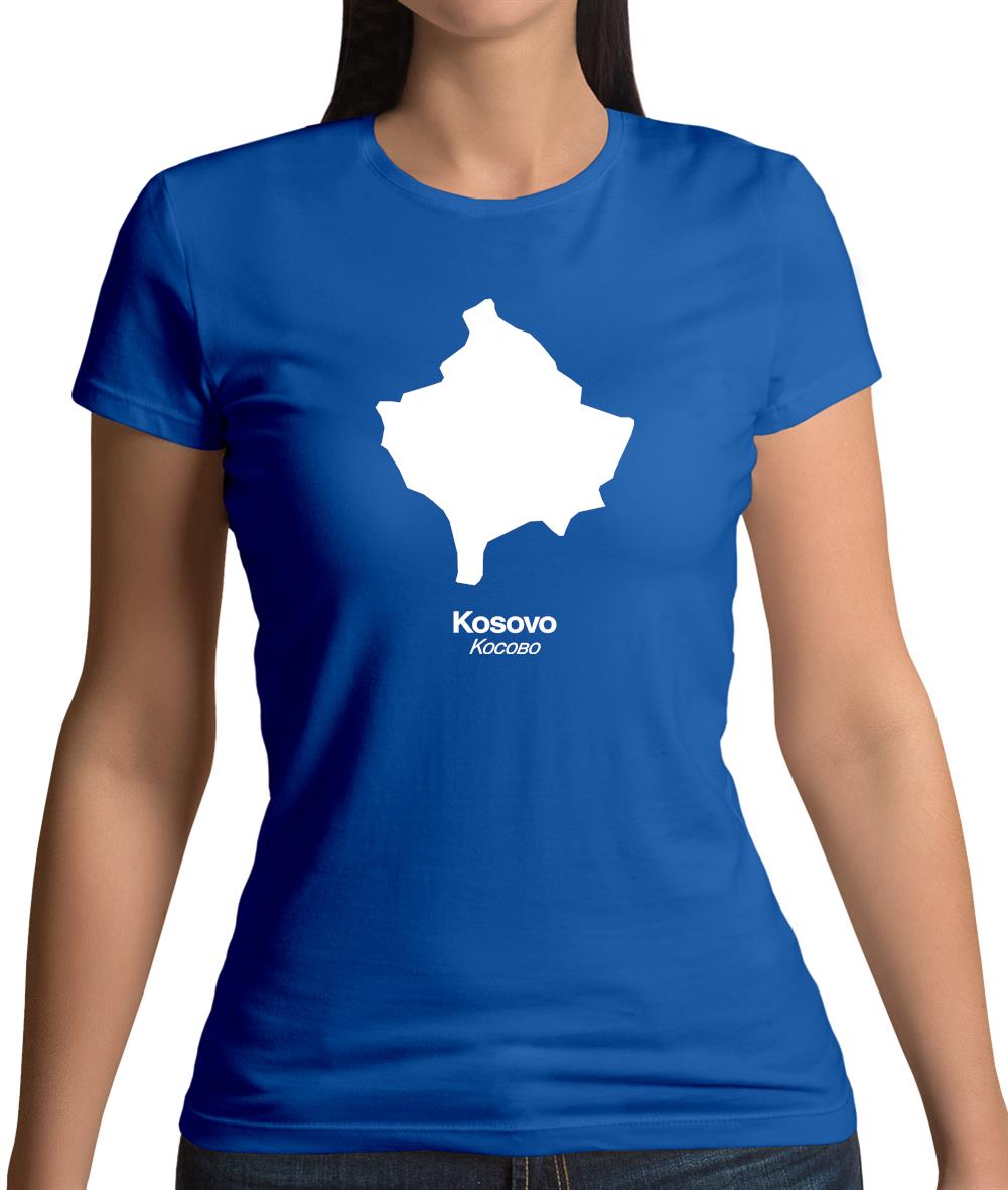 Kosovo Silhouette Womens T-Shirt Kosovo Silhouette Womens T-Shirt