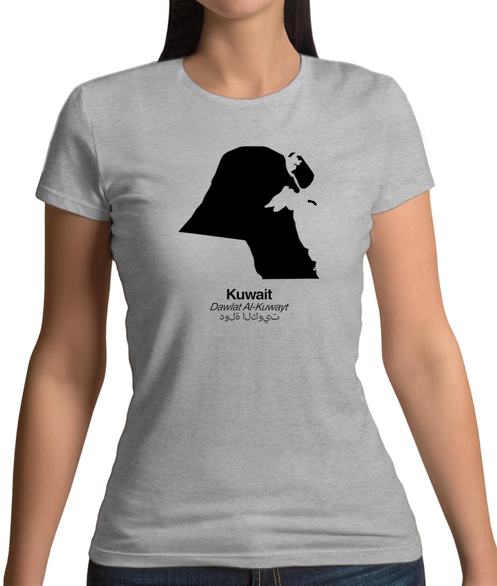 Kuwait Silhouette Womens T-Shirt Kuwait Silhouette Womens T-Shirt