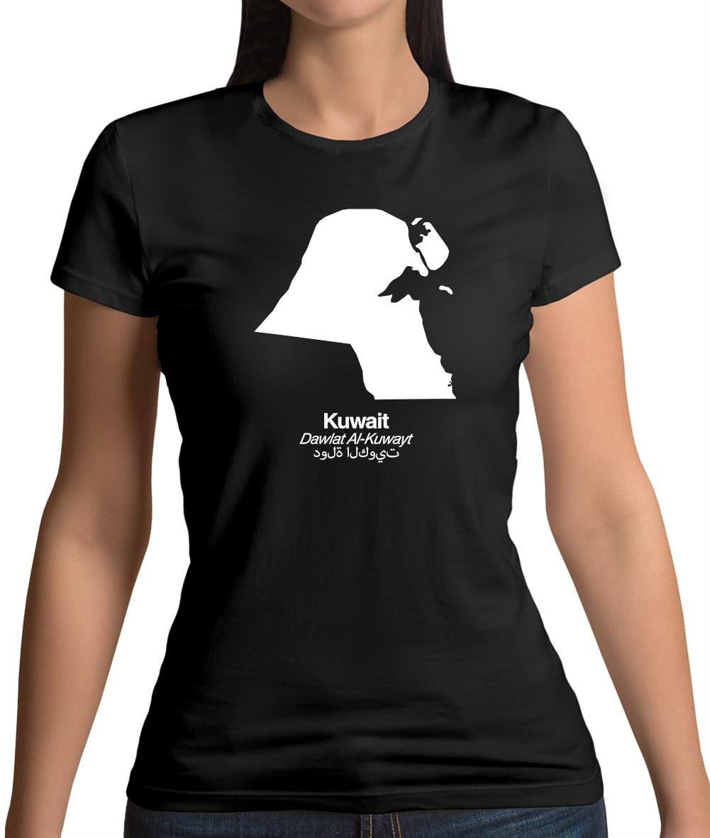 Kuwait Silhouette Womens T-Shirt Kuwait Silhouette Womens T-Shirt