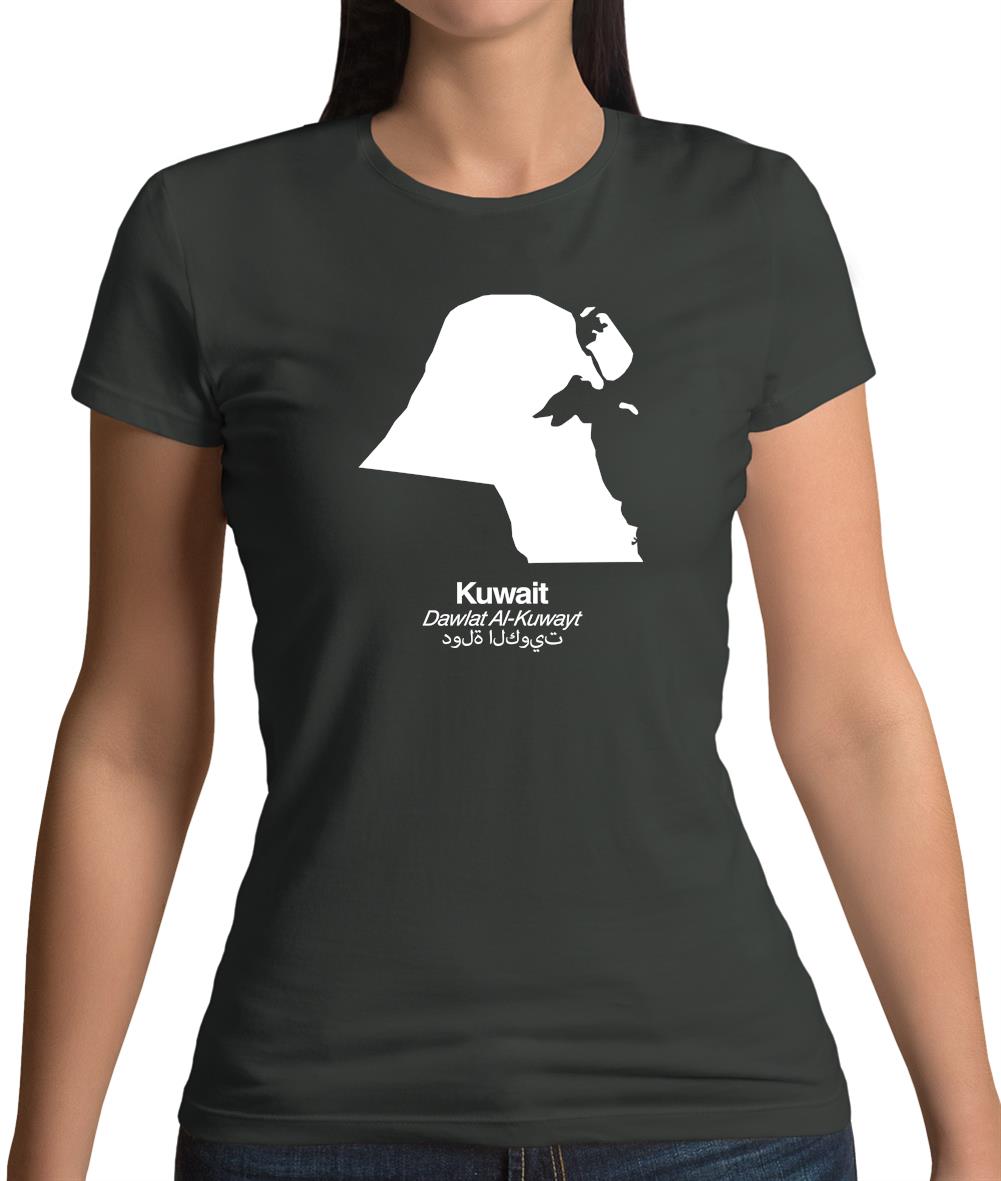 Kuwait Silhouette Womens T-Shirt Kuwait Silhouette Womens T-Shirt