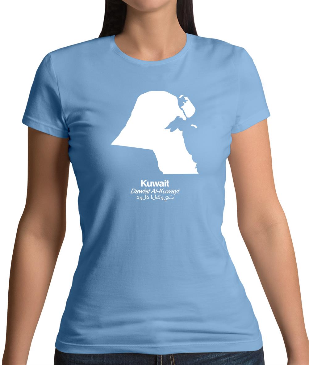 Kuwait Silhouette Womens T-Shirt Kuwait Silhouette Womens T-Shirt