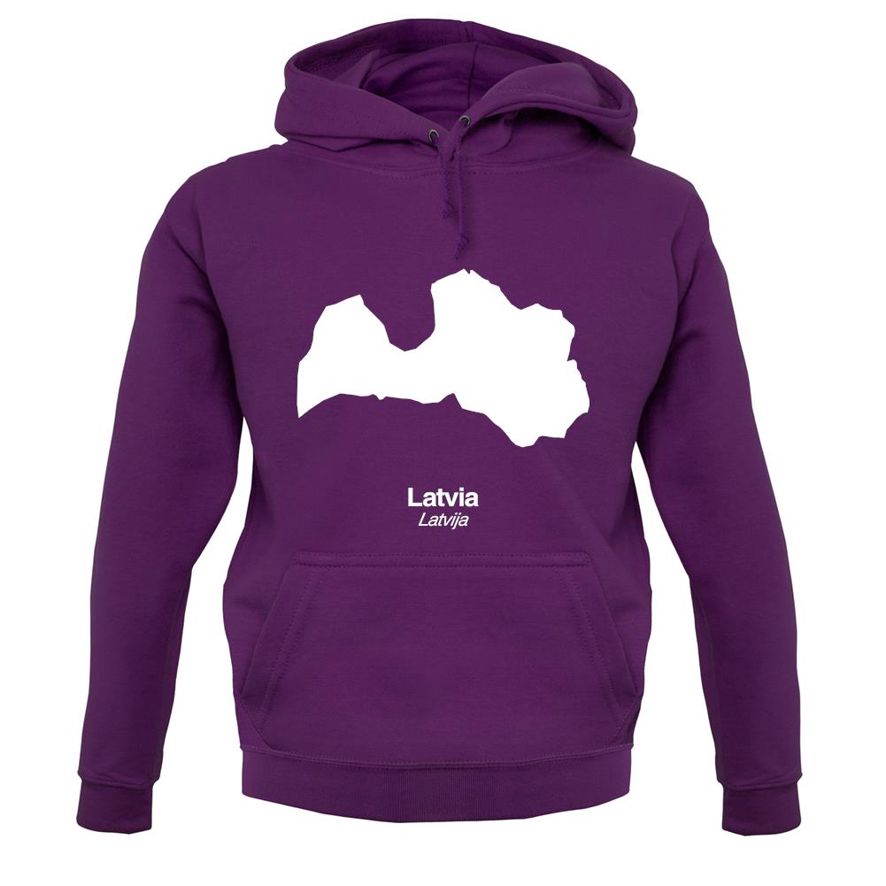 Latvia Silhouette unisex hoodie Latvia Silhouette unisex hoodie