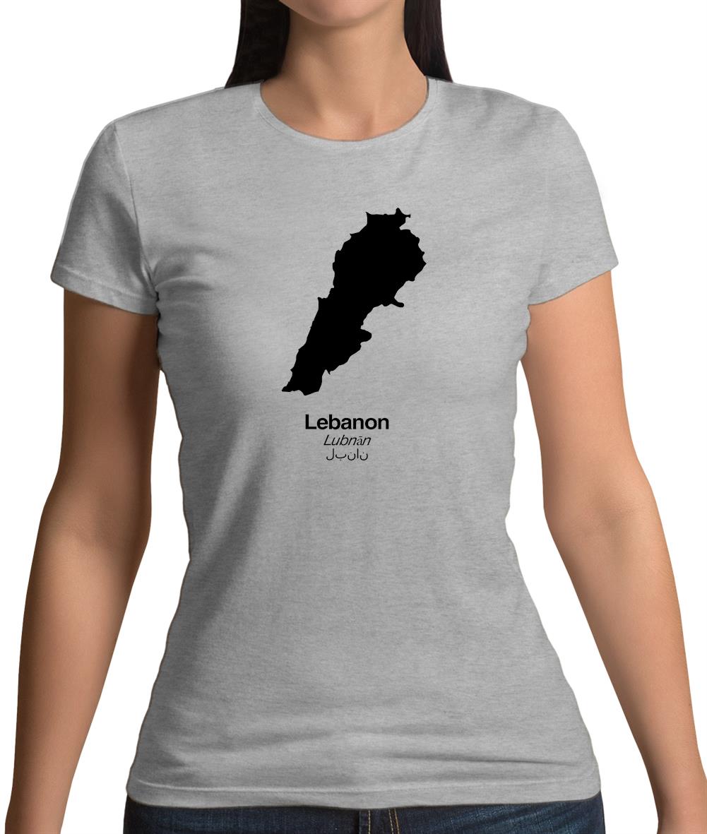 Lebanon Silhouette Womens T-Shirt Lebanon Silhouette Womens T-Shirt