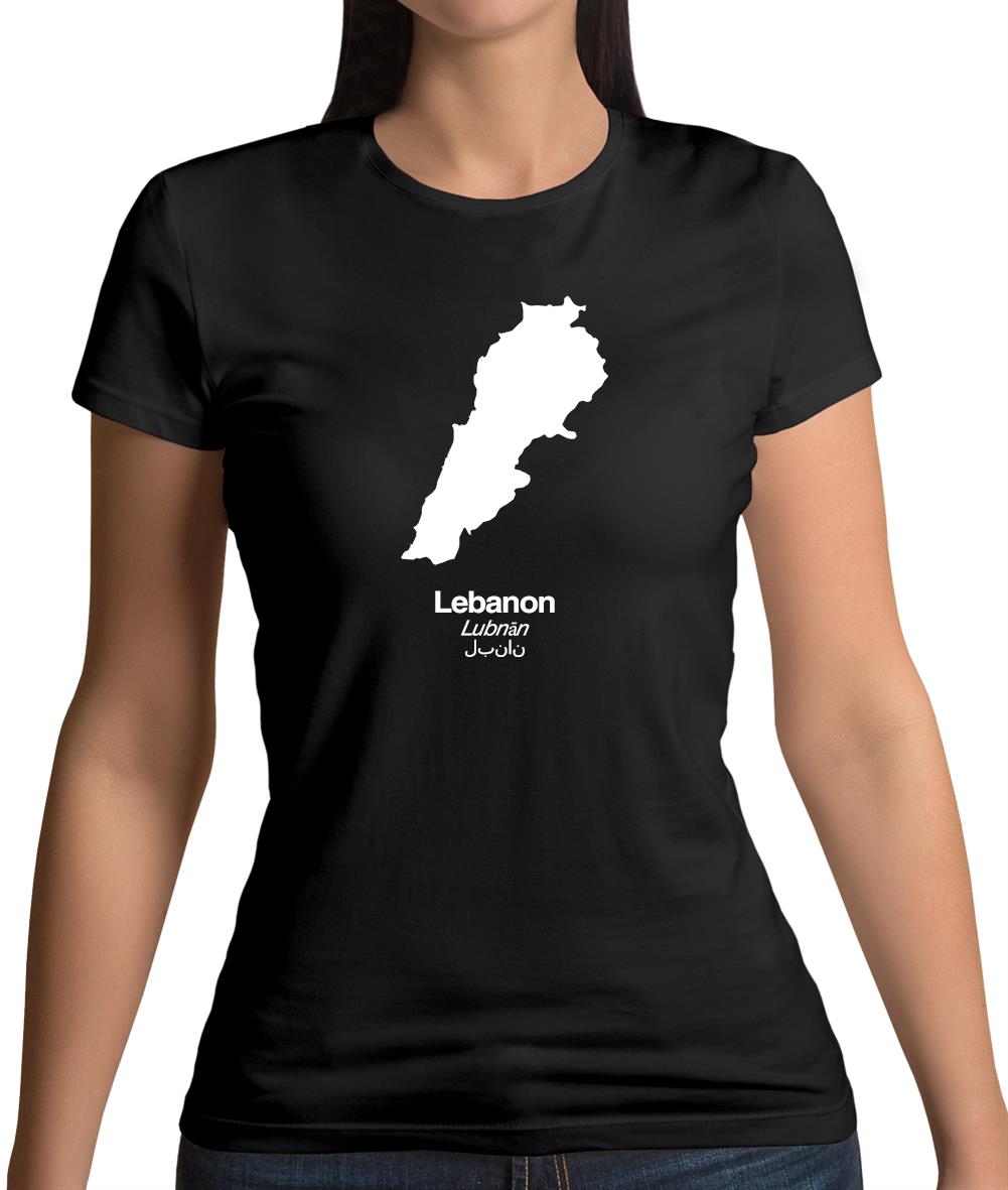 Lebanon Silhouette Womens T-Shirt Lebanon Silhouette Womens T-Shirt