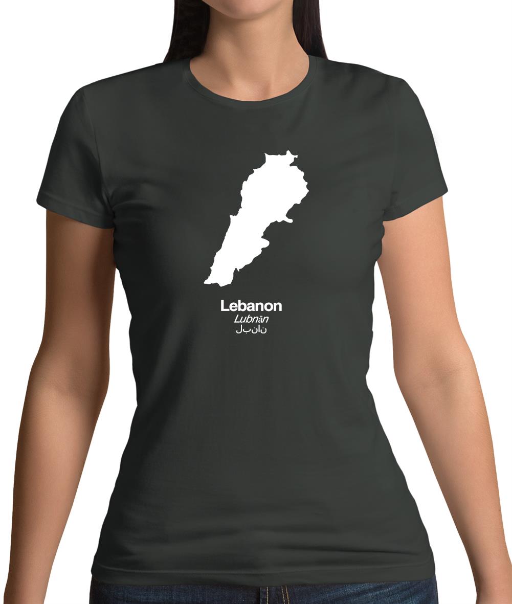 Lebanon Silhouette Womens T-Shirt Lebanon Silhouette Womens T-Shirt