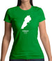 Lebanon Silhouette Womens T-Shirt Lebanon Silhouette Womens T-Shirt