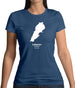 Lebanon Silhouette Womens T-Shirt Lebanon Silhouette Womens T-Shirt