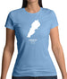 Lebanon Silhouette Womens T-Shirt Lebanon Silhouette Womens T-Shirt