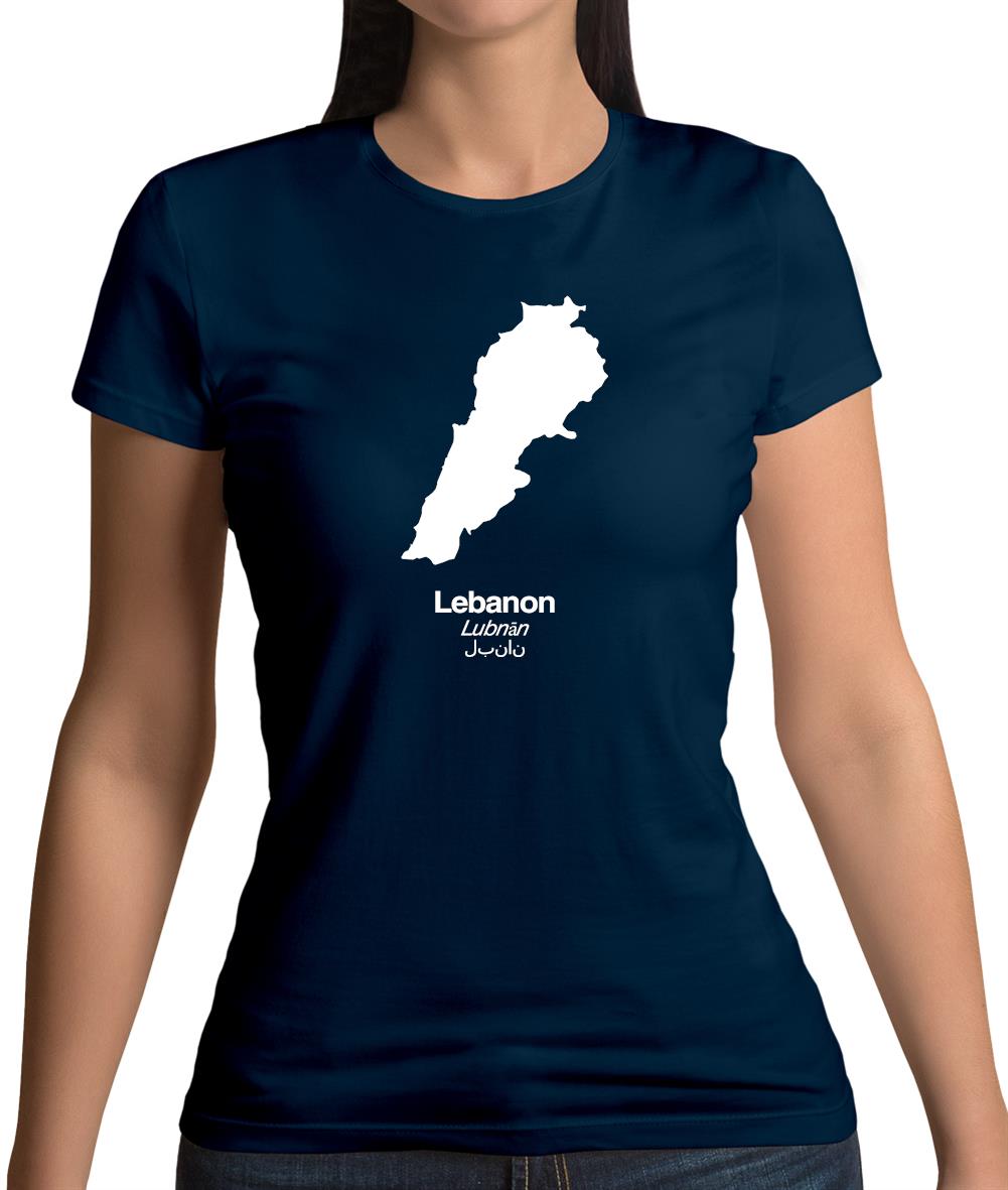 Lebanon Silhouette Womens T-Shirt Lebanon Silhouette Womens T-Shirt
