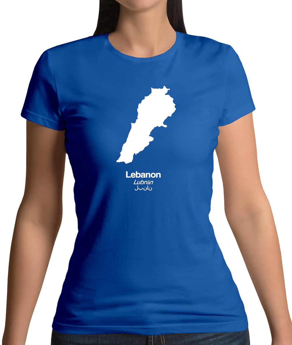 Lebanon Silhouette Womens T-Shirt Lebanon Silhouette Womens T-Shirt