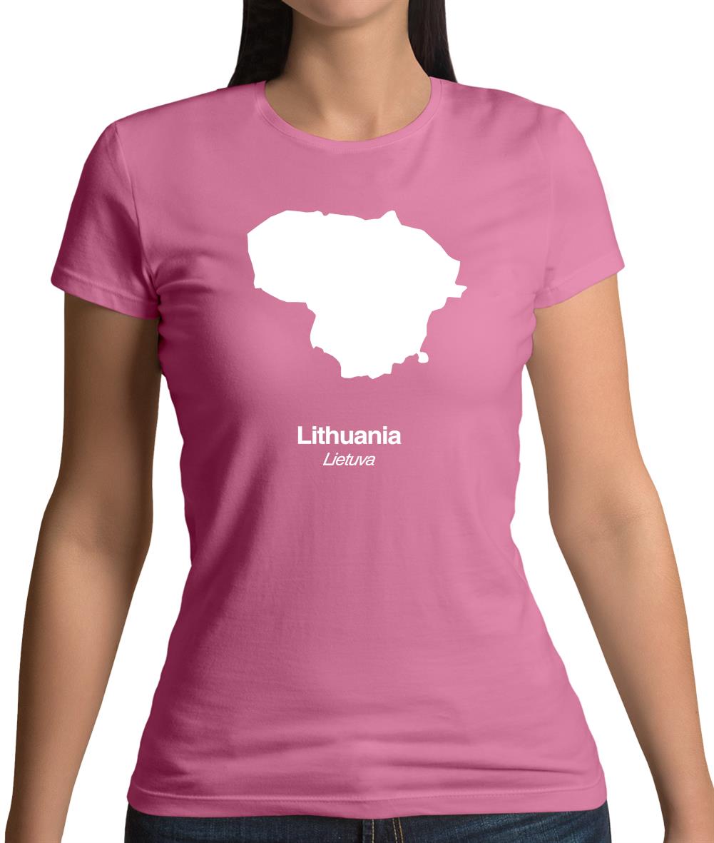 Lithuania Silhouette Womens T-Shirt Lithuania Silhouette Womens T-Shirt