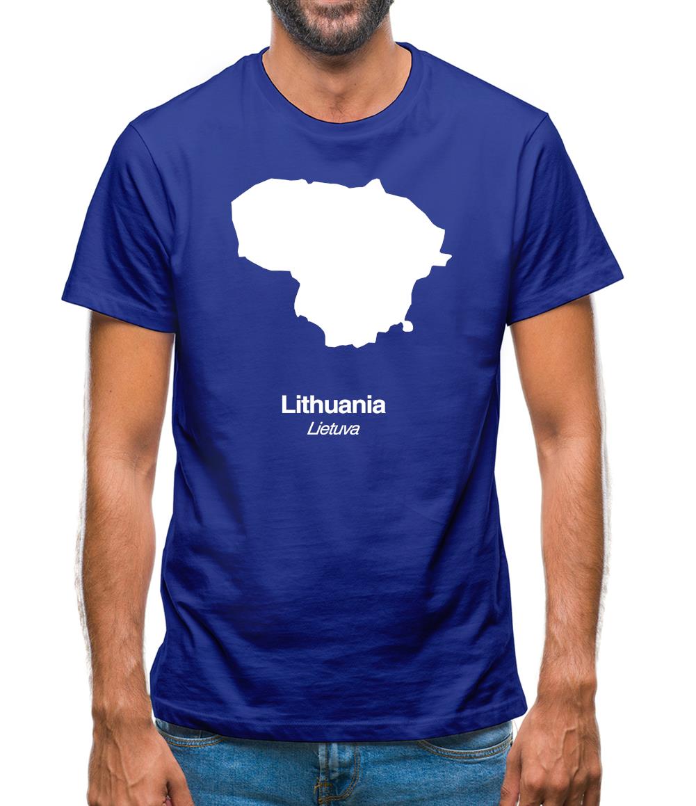 Lithuania Silhouette Mens T-Shirt Lithuania Silhouette Mens T-Shirt
