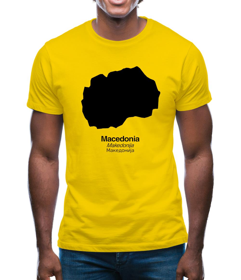 Macedonia Silhouette Mens T-Shirt Macedonia Silhouette Mens T-Shirt