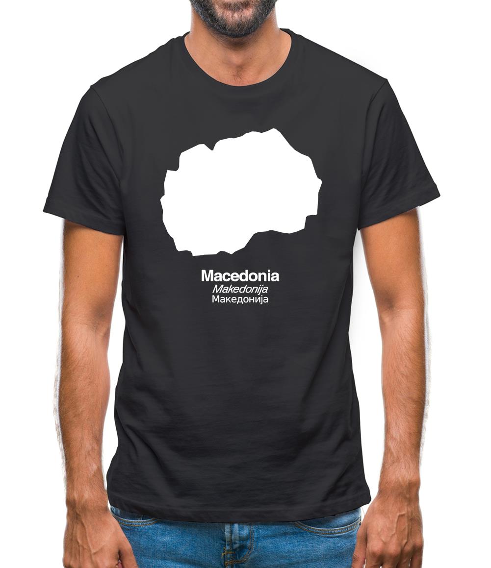 Macedonia Silhouette Mens T-Shirt Macedonia Silhouette Mens T-Shirt
