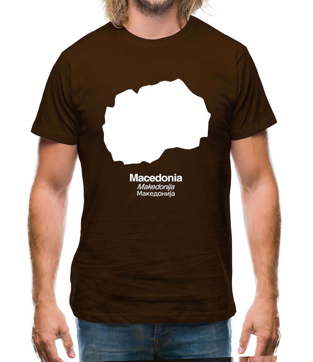 Macedonia Silhouette Mens T-Shirt Macedonia Silhouette Mens T-Shirt