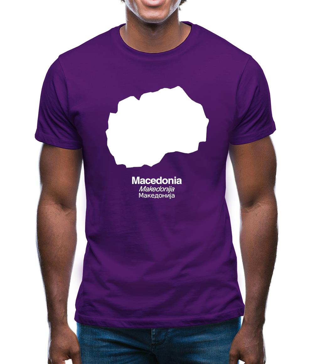Macedonia Silhouette Mens T-Shirt Macedonia Silhouette Mens T-Shirt