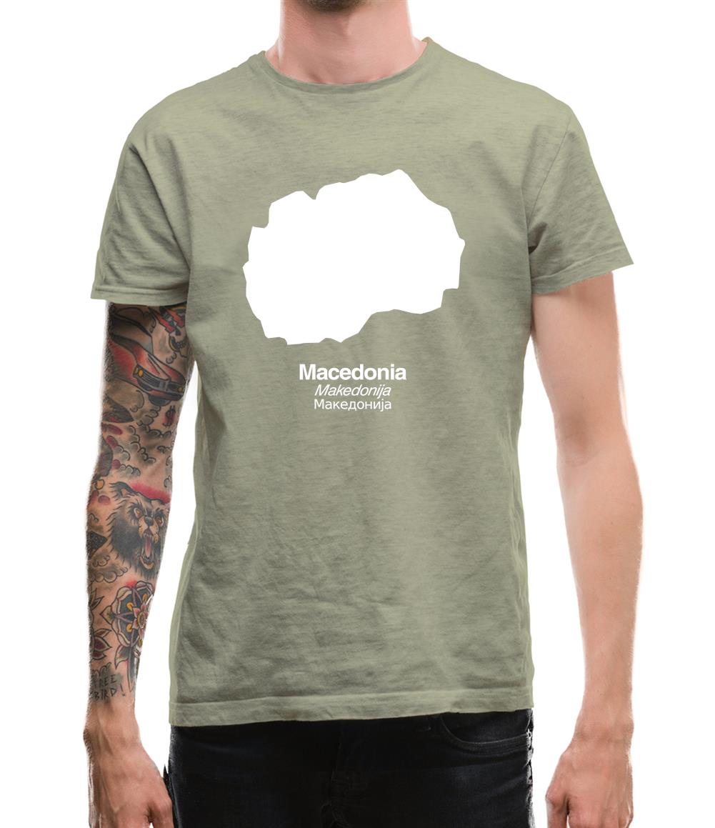 Macedonia Silhouette Mens T-Shirt Macedonia Silhouette Mens T-Shirt