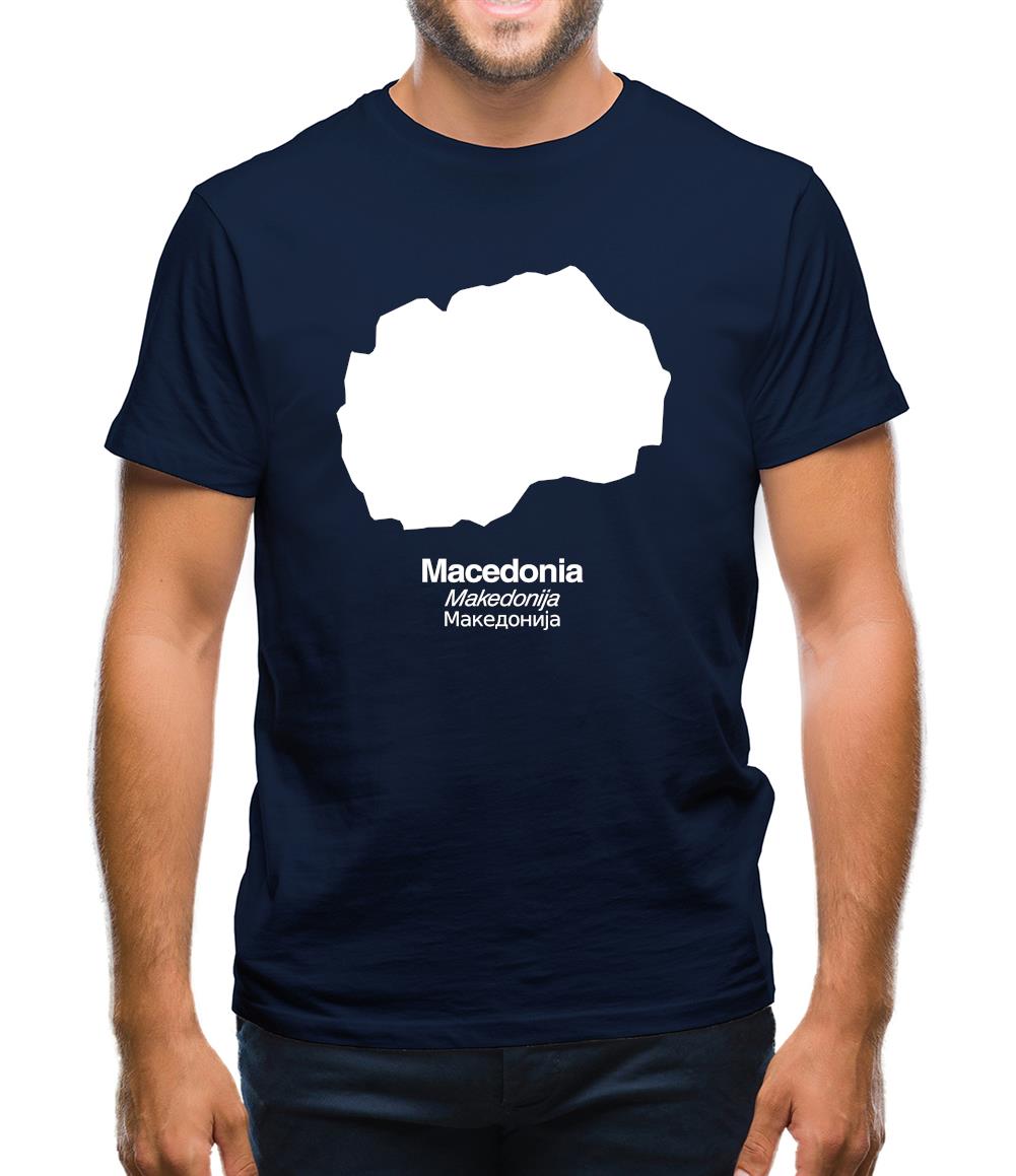Macedonia Silhouette Mens T-Shirt Macedonia Silhouette Mens T-Shirt