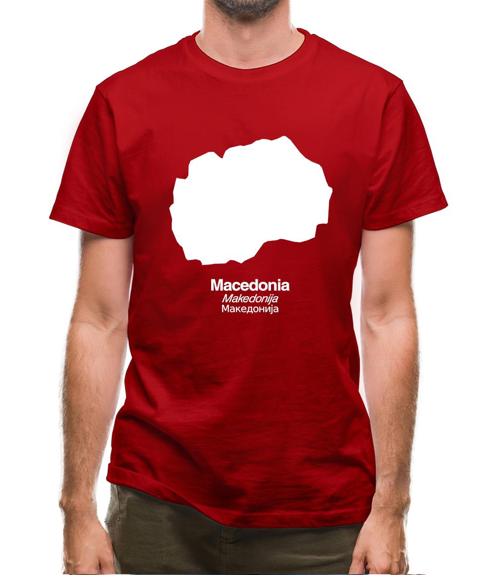 Macedonia Silhouette Mens T-Shirt Macedonia Silhouette Mens T-Shirt