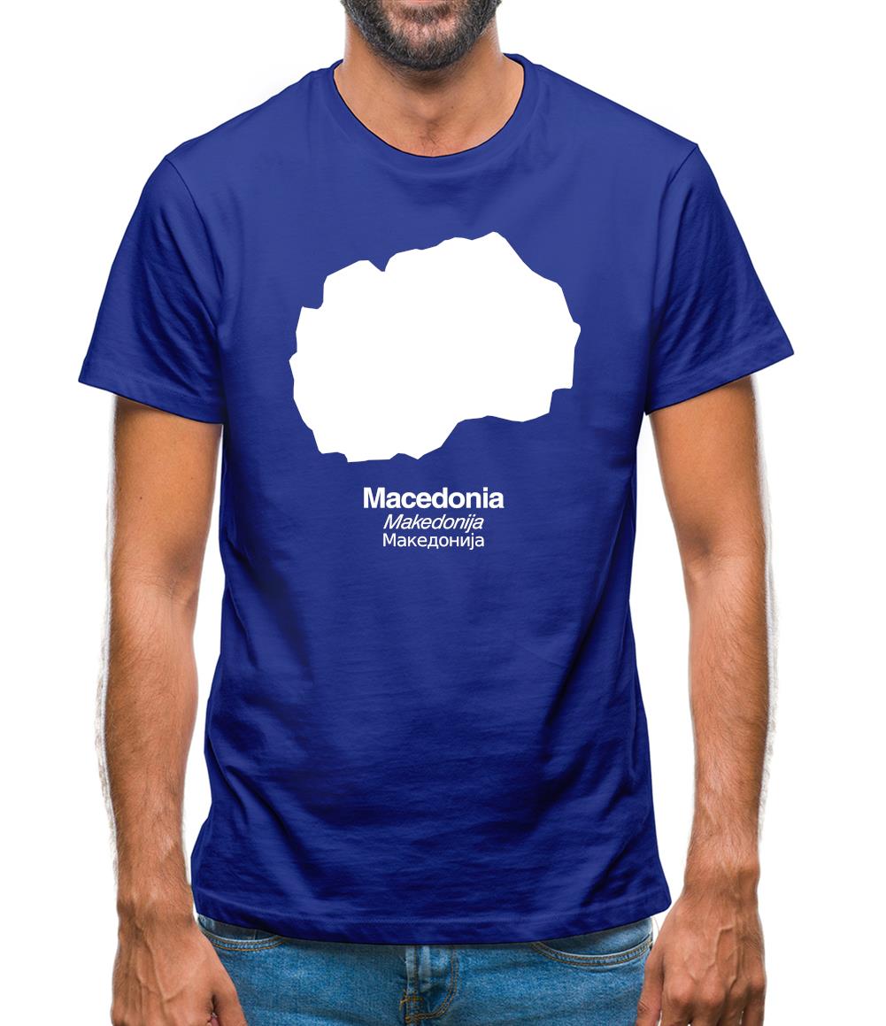 Macedonia Silhouette Mens T-Shirt Macedonia Silhouette Mens T-Shirt