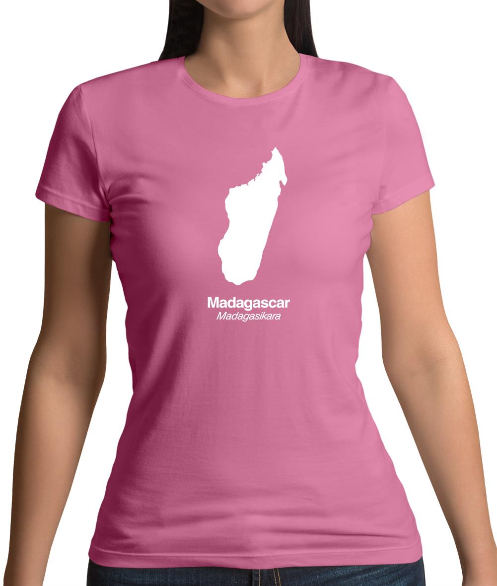 Madagascar Silhouette Womens T-Shirt Madagascar Silhouette Womens T-Shirt