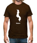 Malawi Silhouette Mens T-Shirt Malawi Silhouette Mens T-Shirt