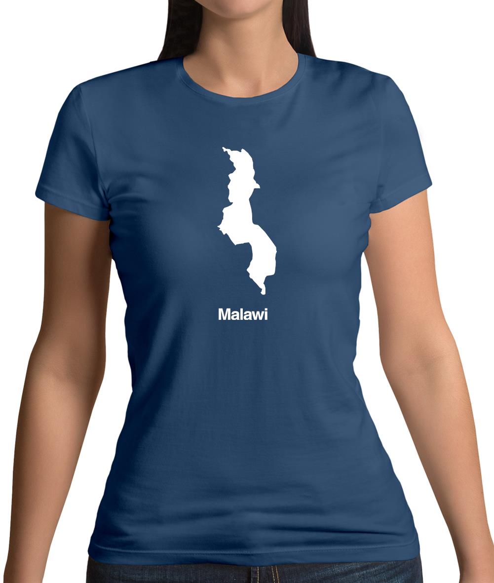Malawi Silhouette Womens T-Shirt Malawi Silhouette Womens T-Shirt