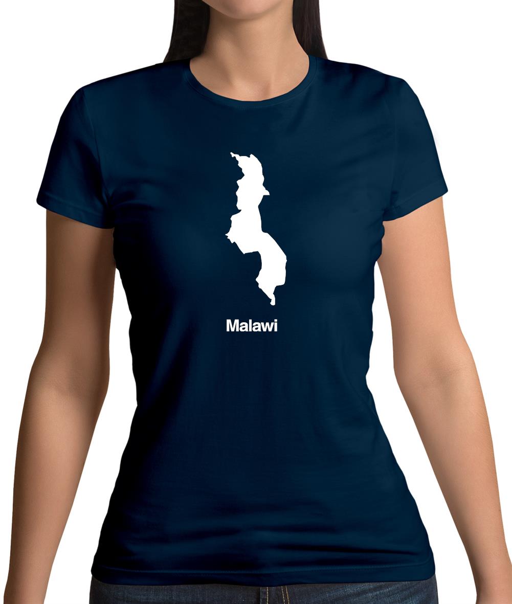 Malawi Silhouette Womens T-Shirt Malawi Silhouette Womens T-Shirt