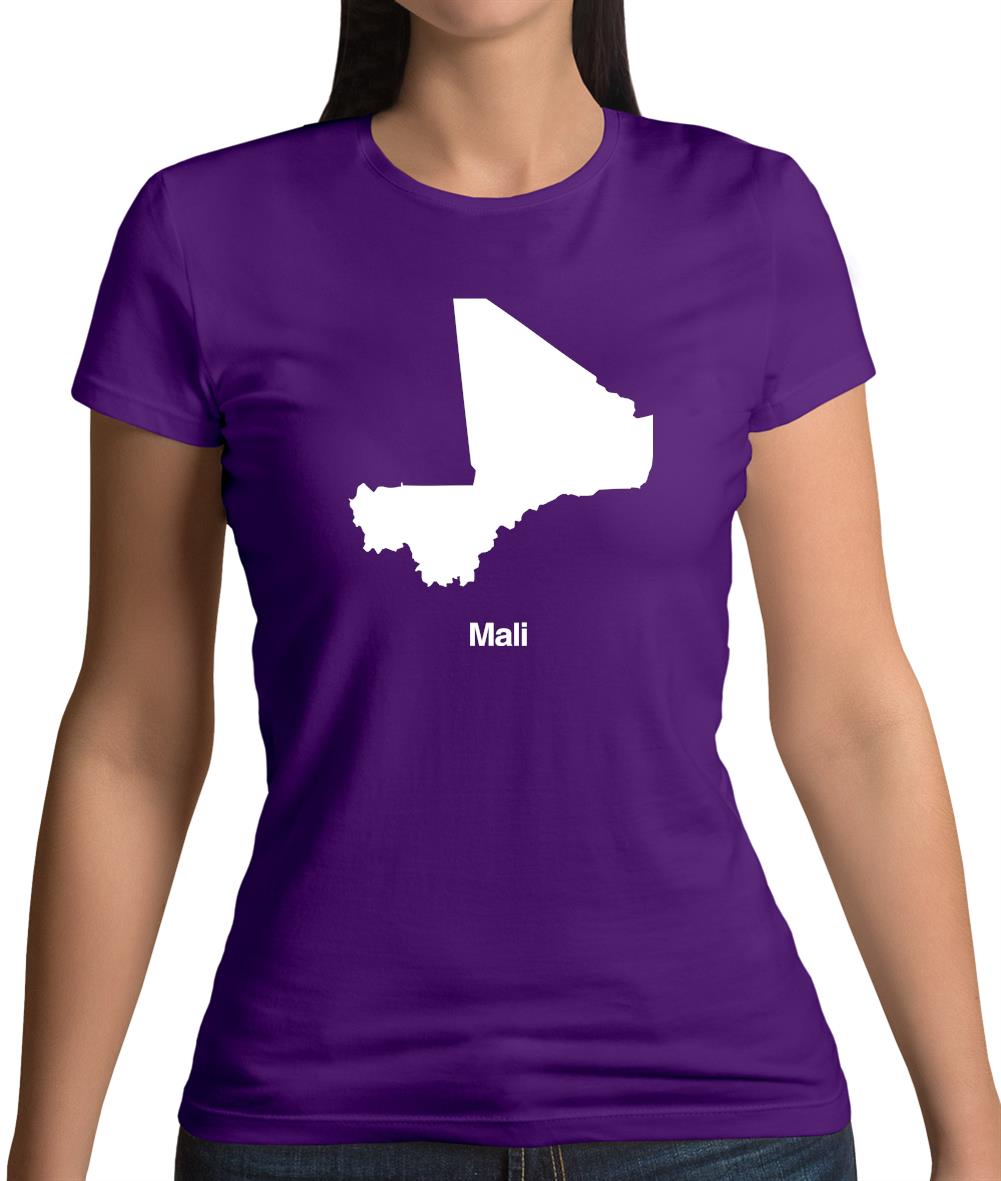 Mali Silhouette Womens T-Shirt Mali Silhouette Womens T-Shirt