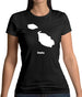 Malta Silhouette Womens T-Shirt Malta Silhouette Womens T-Shirt