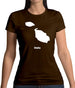 Malta Silhouette Womens T-Shirt Malta Silhouette Womens T-Shirt