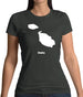 Malta Silhouette Womens T-Shirt Malta Silhouette Womens T-Shirt