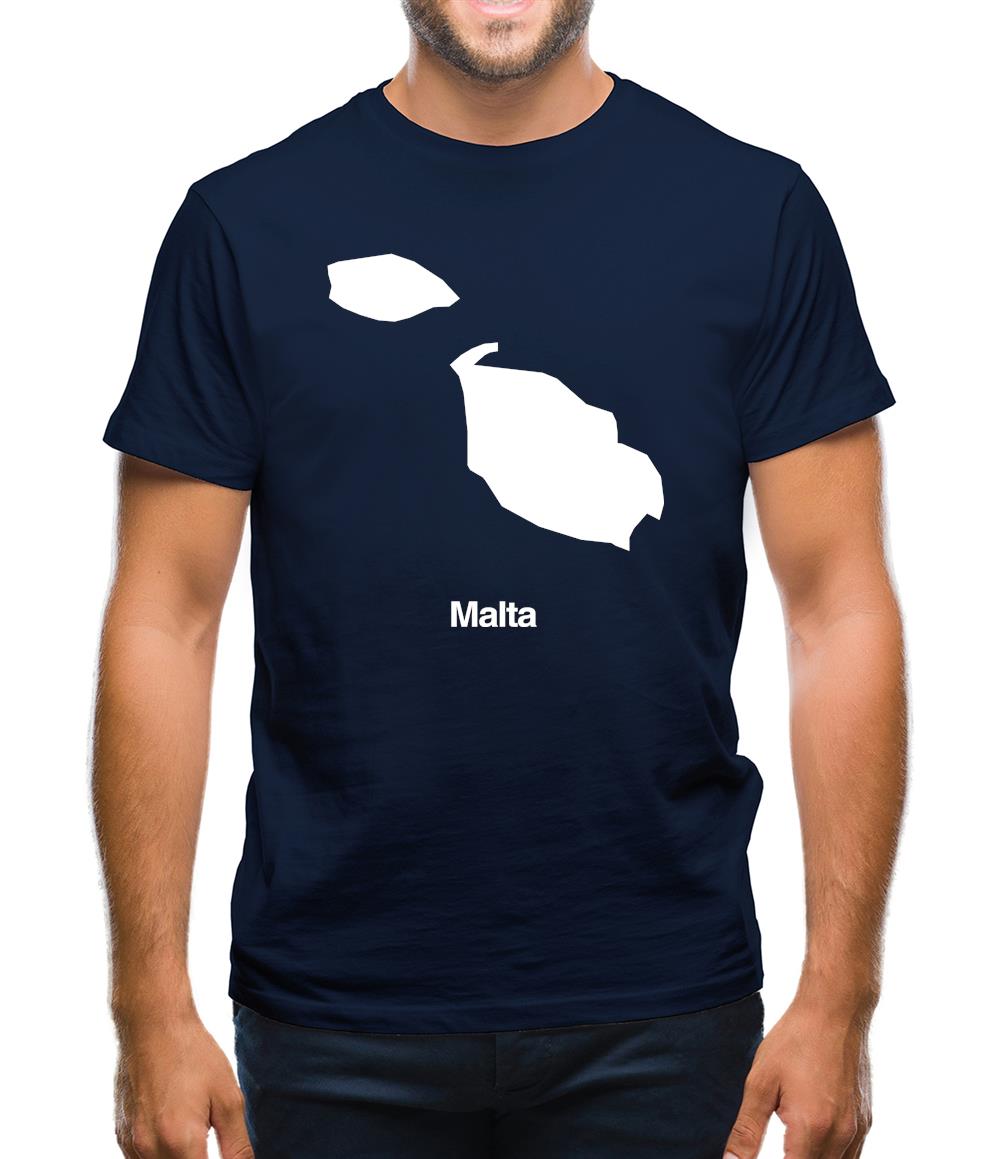 Malta Silhouette Mens T-Shirt Malta Silhouette Mens T-Shirt