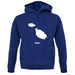 Malta Silhouette unisex hoodie Malta Silhouette unisex hoodie