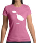 Malta Silhouette Womens T-Shirt Malta Silhouette Womens T-Shirt
