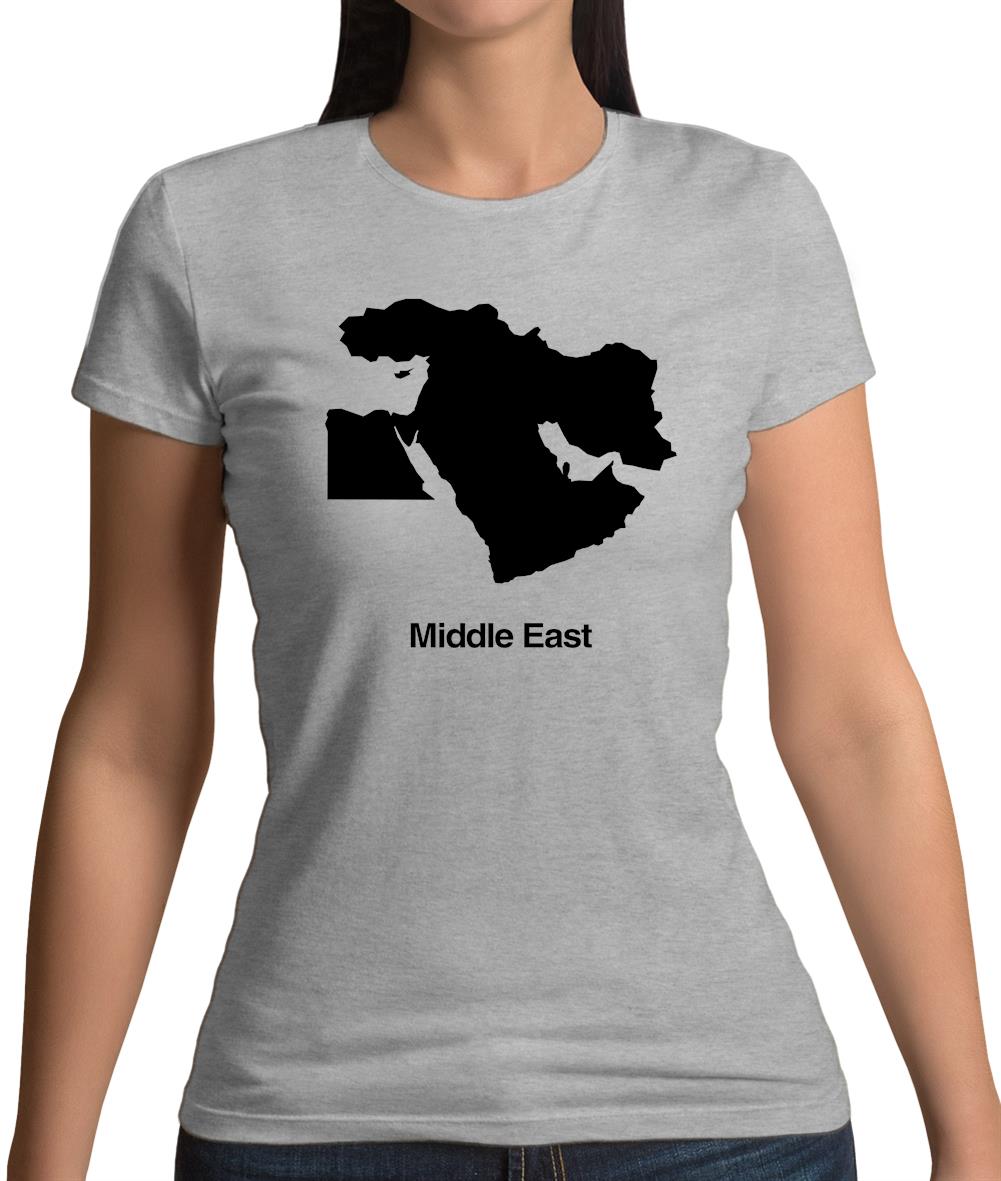 Middle East Silhouette Womens T-Shirt Middle East Silhouette Womens T-Shirt